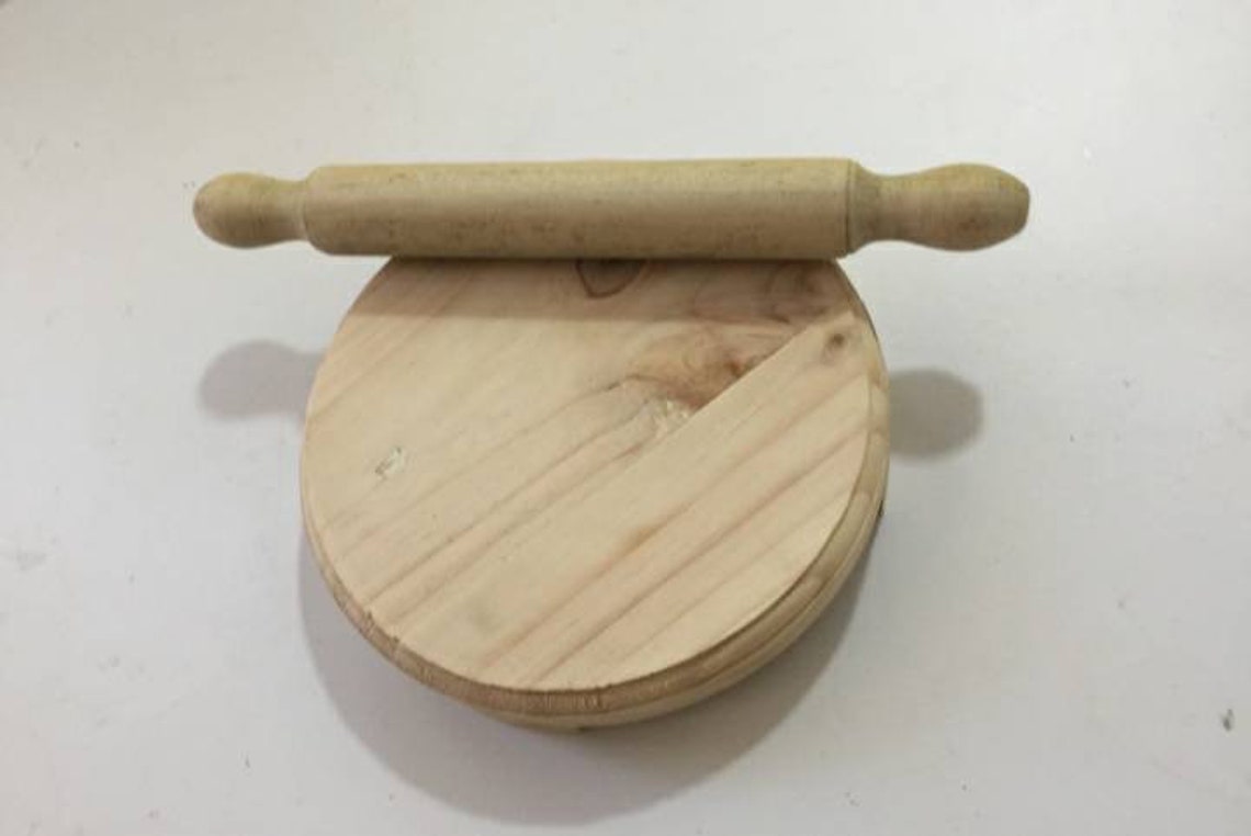 Roti Maker Wooden Roti Maker Rolling Pin Board Roti Maker Etsy