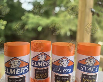 Personalized Teacher Gift, Sanitizer Wipe Holder, Trending Glue Stick Design, Desk Organizer, Back To School Gift, Disinfectant Wipe Holder
