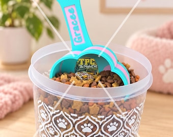 ORIGINAL DESIGN OF ThePerfectCuts Personalized Dog Food Scoop: 3D Printed Pet Kibble Scoop,Dog Food Scoop,Personalized Love Scoop For Dogs