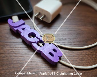 Personalized Charger Name Tag|personalized Cable Label|iphone