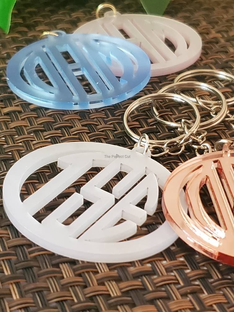 Monogram Keychain| Monogrammed Keychain| Keychain Monogram| FREE SHIP ...