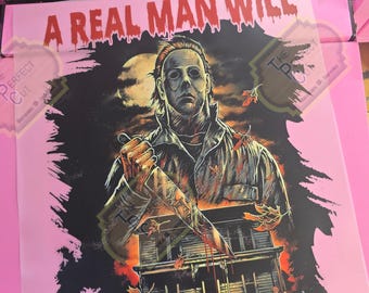 A Real Man Will Chase After You DTF Transfer, Ready to press Transfers,Horror Movie, Halloween DTF Transfer,Halloween Transfer,dtf transfer