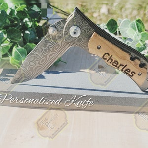 Personalized Mens Gift|Personalized Men Knife|Engraved Knife|Hunting Knife|Folding Pocket Knife|Gift Idea For Men|Personalized Pocket Knife