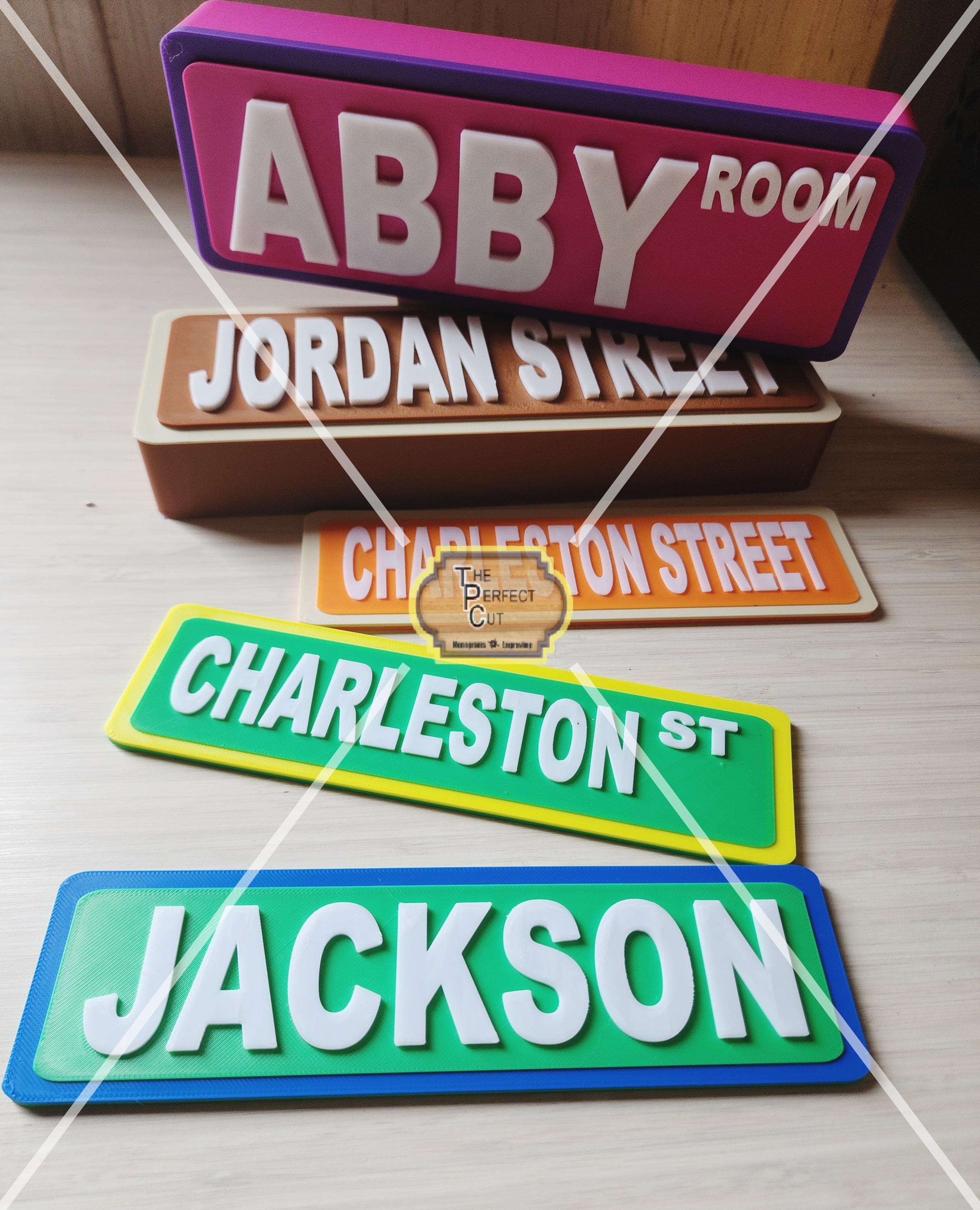Personalized Name Street Sign|custom Name Sign|birthday Party Decor ...