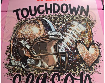 Disco Football Glitter DTF Transfer: Friday Night Lights DIY