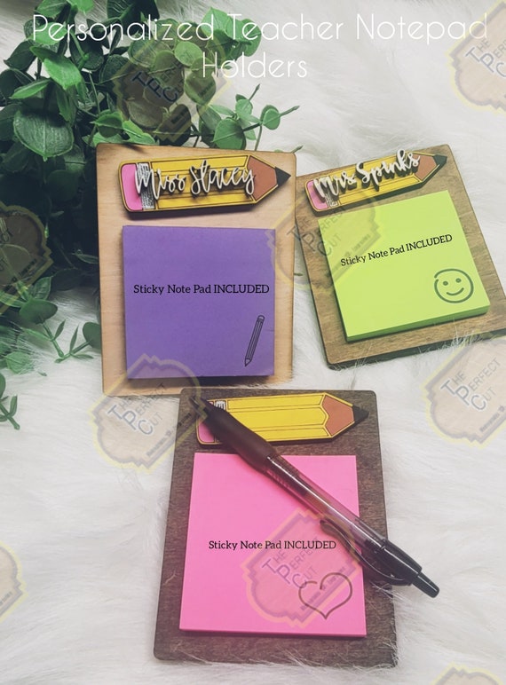 Custom Sticky Note Pad, Personalized Note Pads