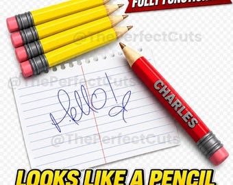 JUMBO Pencil Pen: Back To School Pencils, Teacher Appreciation Gift, Novelty 3D Desk Accessory, Back 2 School Personalized Item, School gift