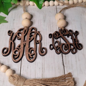 Wooden Monogram Car Charm, Monogram Car Charm, Monogram for car, Car Accessories, Car decor, Cute Monogram, monogram ornament, car charm