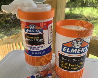 Open Top Glue Stick Sanitizer Wipe Holder, Sanitizer Trending Glue Stick Design,Back To School Gift, Disinfectant Wipe Holder,Teacher Gift