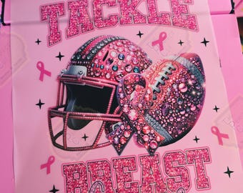 Breast Cancer Awareness DTF ready to press transfer,Football Pink Out,Breast Cancer Awareness Pink Out,DTF Pink Out Breast Cancer,Diy,gifts