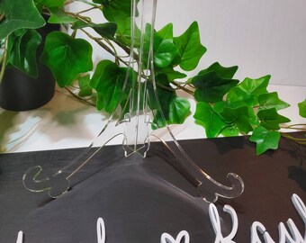 Acrylic Easel Stand, Multipurpose easel, Display Flat Plates, Photos, weddings, Signs