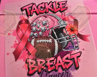 Breast Cancer Awareness DTF ready to press transfer,Football Pink Out,Breast Cancer Awareness Pink Out,DTF Pink Out Breast Cancer,Diy,DTF