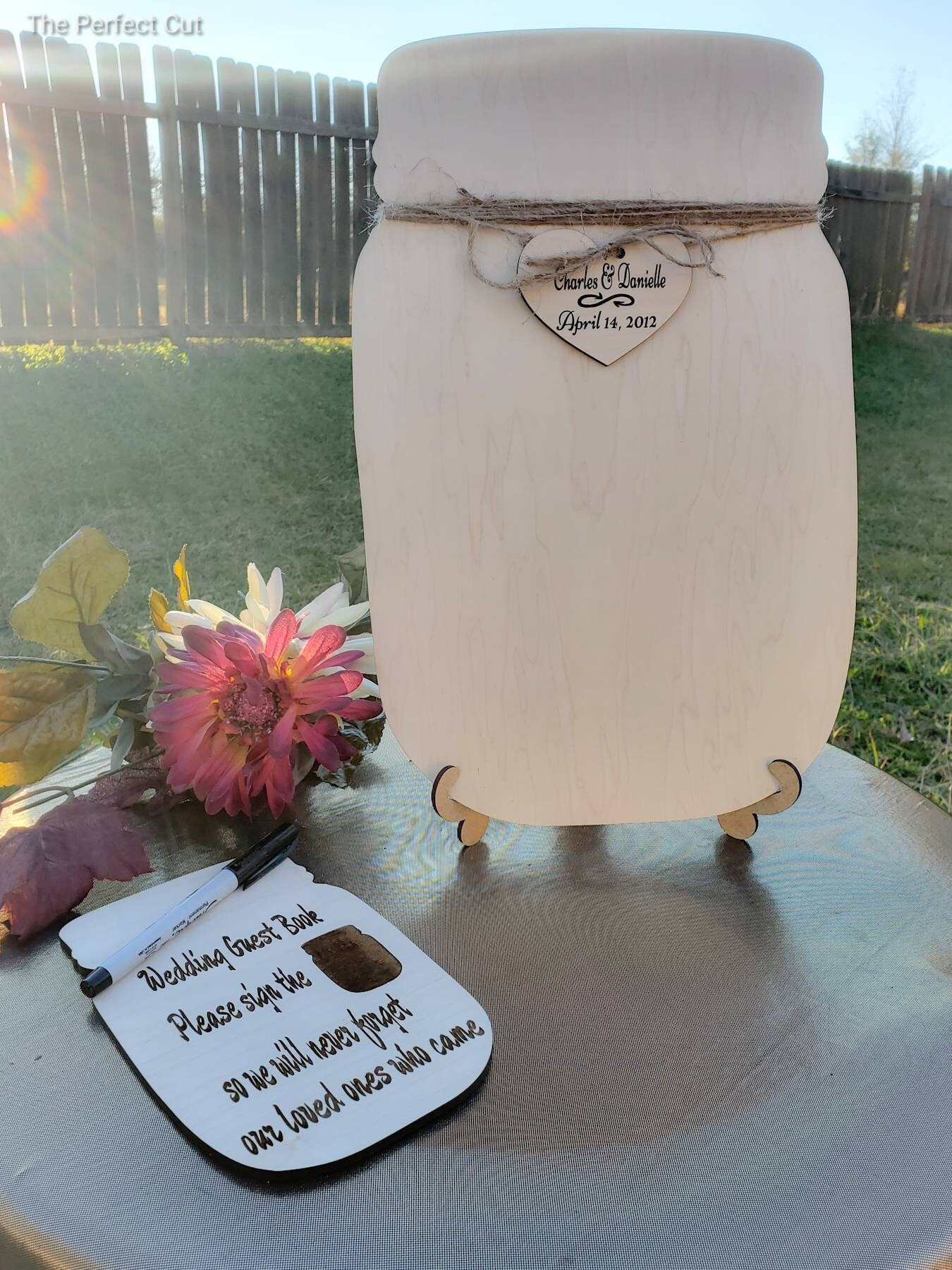 Mason Jar Guest Book Alternative Wedding Guest Book FREE Etsy