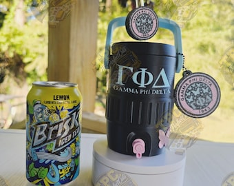 Gamma Phi Delta Can Holder,Sorority Gift,Can Holder,Sorority Gifts,Beverage Holder,Decorative Non Functional accessory For 12oz Can Drinks