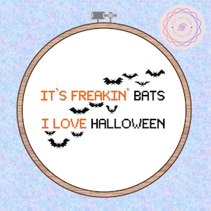 Freakin Bats - Vine - Cross Stitch Pattern