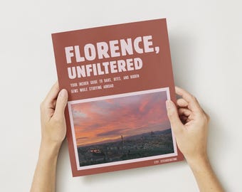 Florenz Italien, Auslandsstudienführer PDF | Versteckte Edelsteine, Bars, Restaurants, Reisewege | Digitaler Download