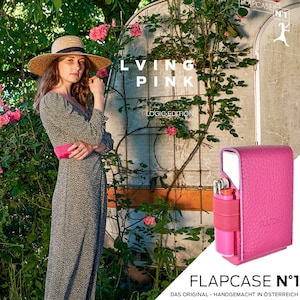 FLAPCASE N1 "Living Pink", portasigarette, 100% made in Austria, portasigarette standard, king size