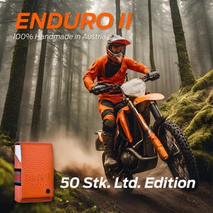Rigorosamente limitato a 50: Portasigarette "ENDURO II", 100% fatto a mano in Austria, portasigarette standard, king size 19-20-21 pezzi