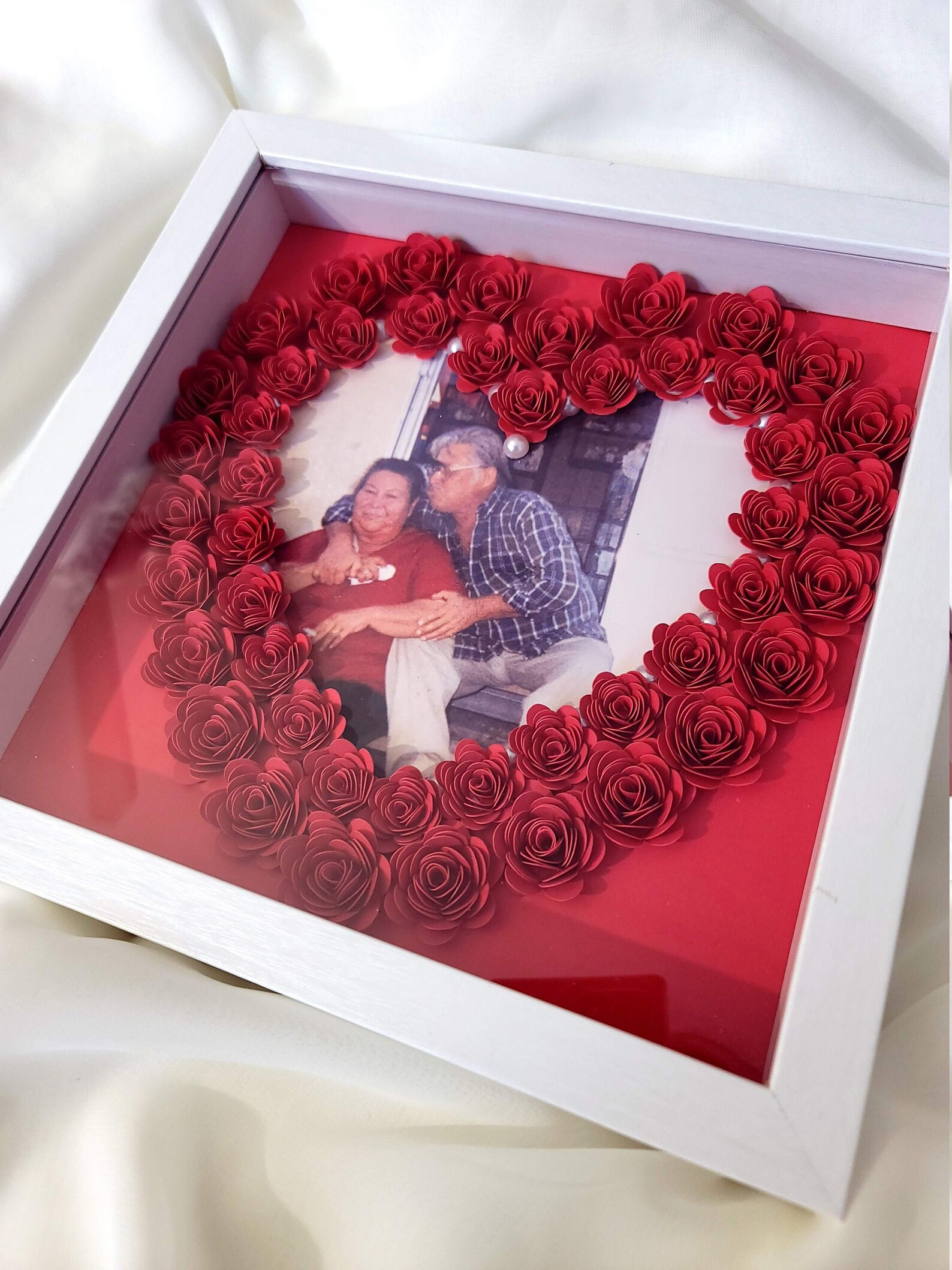 Custom made shadow box Keepsake Shadow box with picture Etsy