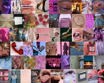 Pink Baddie Aesthetic Wall Collage Kit Digital Etsy