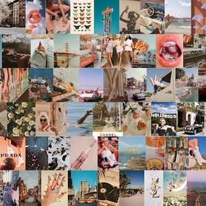 Boujee vintage aesthetic wall collage kit (Digital Download) 60pcs