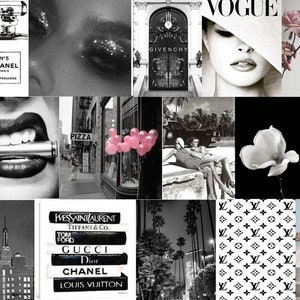 Boujee Black and White Aesthetic Wall Collage Kit digital - Etsy