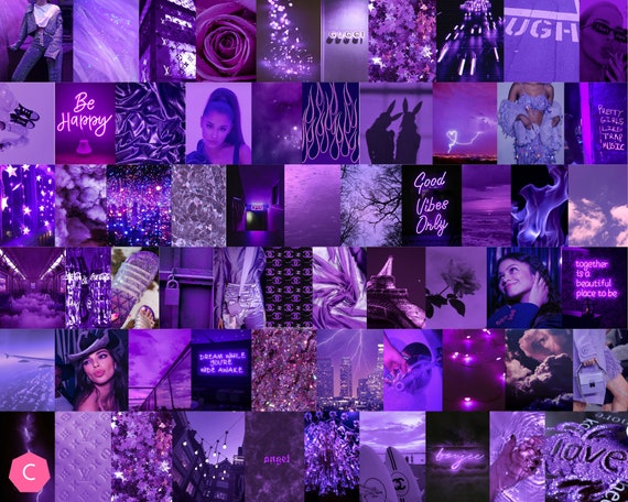 Purple Aesthetic Wall Collage Kit - annialexandra
