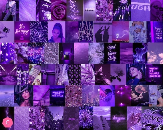 Purple Aesthetic Wall Collage Kit - annialexandra