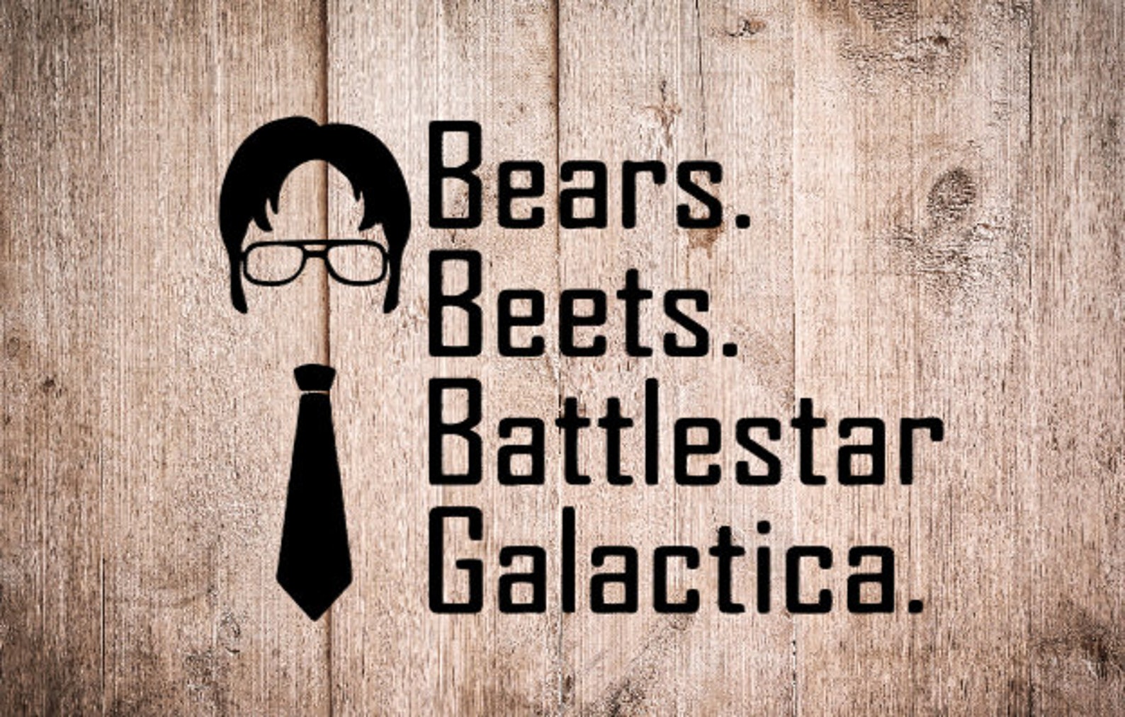 Dwight Schrute Bears Beets Battlestar Galactica Decal/ The Etsy
