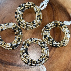 Multi colored waist beads, tie on waist beads, plus size waist beads, waist beads for weight loss, African waist beads