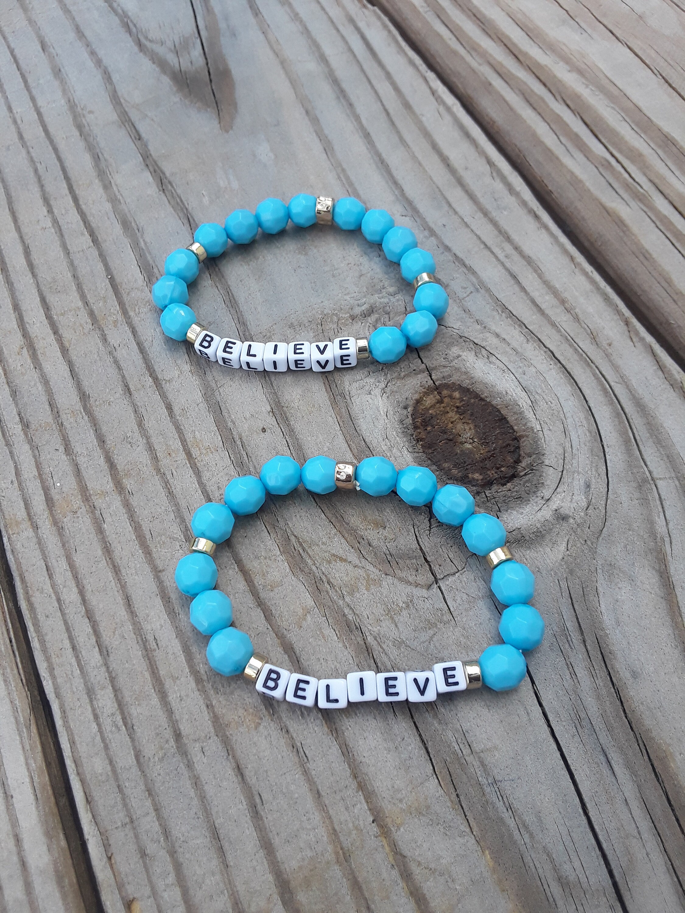Girl's Trio Inspirational Bracelets Stackable Bracelets Etsy