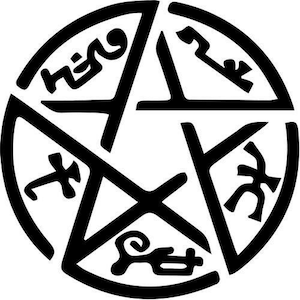 Demon Trap Home Decor Car Truck Window Decal Sticker- 6&quot; Wide White Color