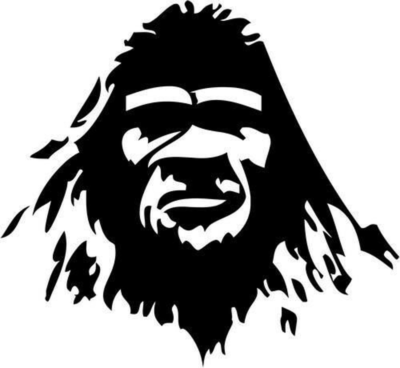 Bigfoot Sasquatch Yeti Head Home Decor Car Truck Window Decal Etsy