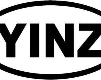 Yinz Pittsburgh Home Decor Car Truck Window Decal Sticker -  5" Inch