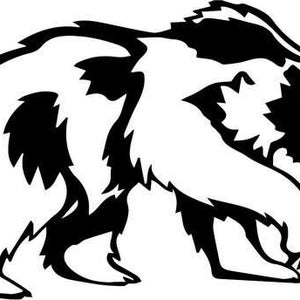 Animal Grizzly Bear Car Window Vinyl Decal Sticker