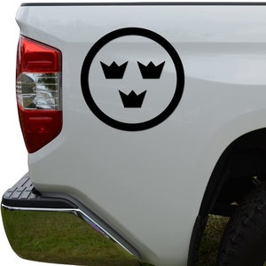 Swedish Air Force Insignia Emblem Die Cut Vinyl Decal Sticker For Car Truck Motorcycle Window Bumper Wall Decor