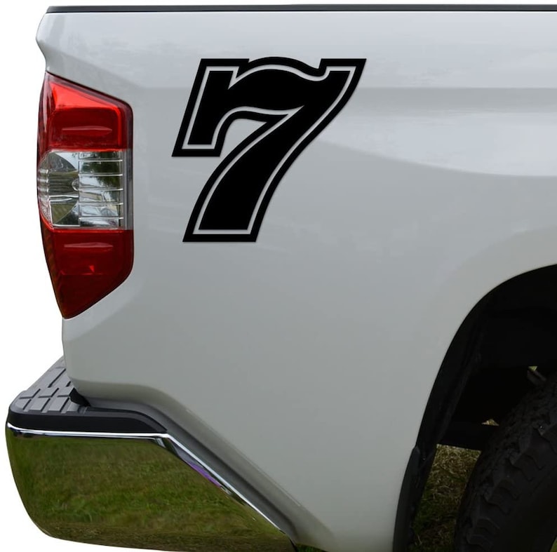 Racing Race Number 7 Seven Style 15 Die Cut Vinyl Decal - Etsy