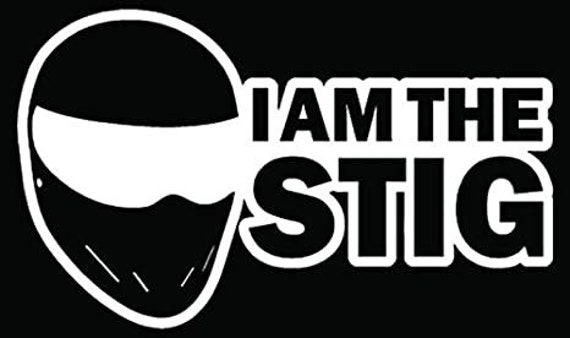 "I am the Stig" Funny Custom Vinyl Car Decal/Sticker "I am the Stig" 