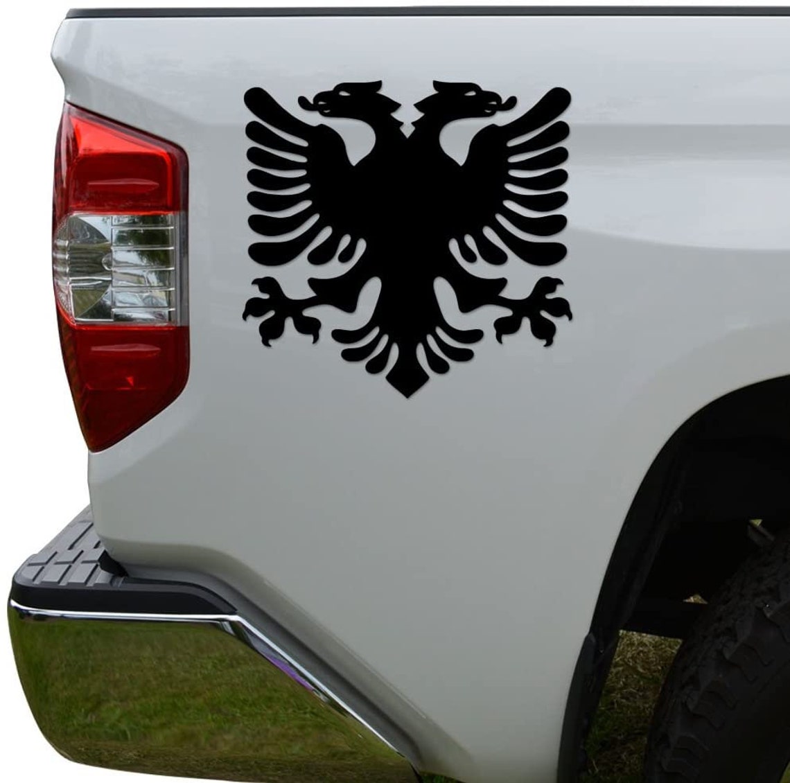 3S MOTORLINE 2X Silver 5'' Albania Double Headed Eagle Decal 3S MOTORLINE 2X Silver 5'' Albania Double Headed Eagle Decal