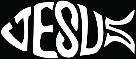 Jesus Fish Christian Symbol Car Truck Window Bumper Vinyl Graphic Decal ...