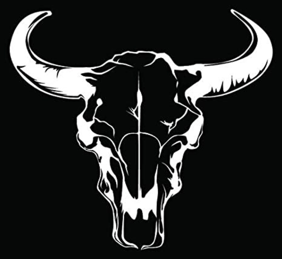 Cow Bull Skull Longhorn Cattle Car Truck Window Bumper Vinyl Graphic ...