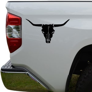Texas Longhorn Cow Cattle Bull Skull Die Cut Vinyl Decal Sticker For Car Truck Motorcycle Window Bumper Wall Decor