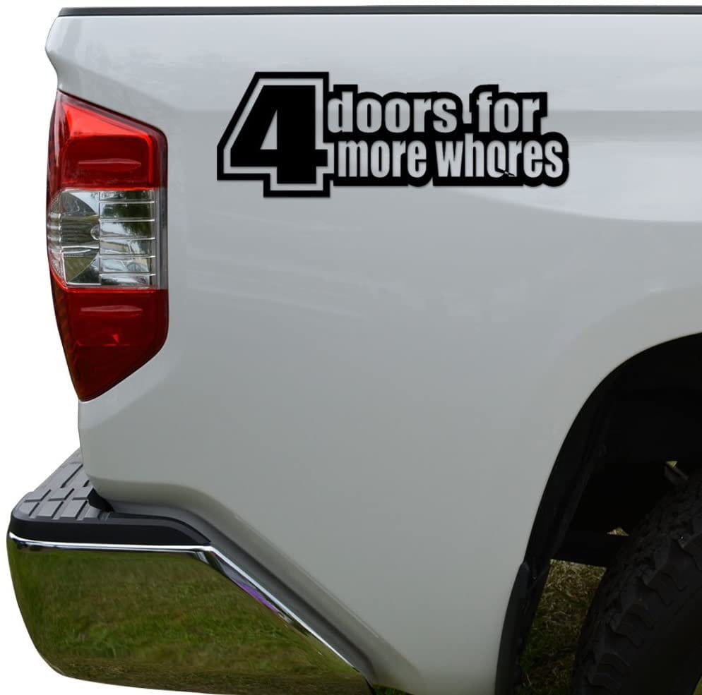 Sell 4 Doors For More Whores Vinyl Decal Sticker JDM KDM Euro Drift In - Foto 3