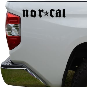NorCal Northern California Die Cut Vinyl Decal Sticker For Car Truck Motorcycle Window Bumper Wall Decor
