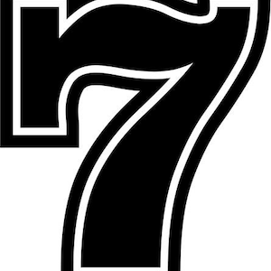 Racing Race Number 7 Seven Cut Vinyl Decal Sticker For Go Kart Car Truck Motorcycle Window Bumper Wall Decor