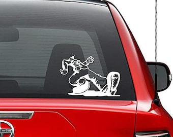 Keep On Trucking Cool Guy Walking Vinyl Decal Sticker Car Truck Vehicle Bumper
