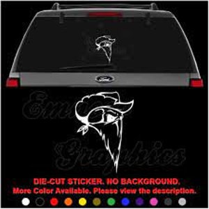 Bandit Skull Outlaw Western Decal Sticker For Car, Truck, Motorcycle, Windows, Bumper, Laptop, Helmet, Wall, Home Office Decor