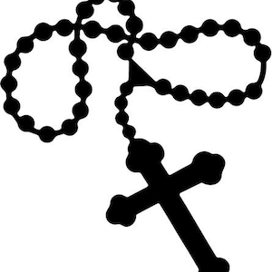 others_rosary_cross Symbol Decal Sticker For Car, Truck, Motorcycle, Windows, Bumper, Laptop, Helmet, Home Office Decor