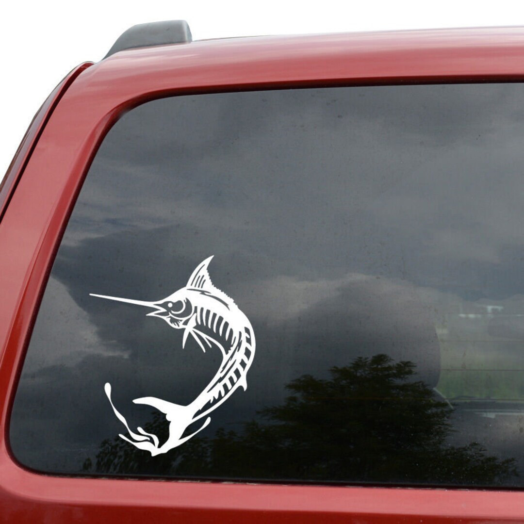 Merling Fish Sticker Marlin Fish Fishing Car Truck Window Decor Vinyl Decal Sticker - Etsy