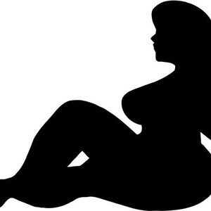 funny_mudflap_fat_girl  Die Cut Vinyl Decal Sticker For Car Truck Motorcycle Window Bumper Wall Decor